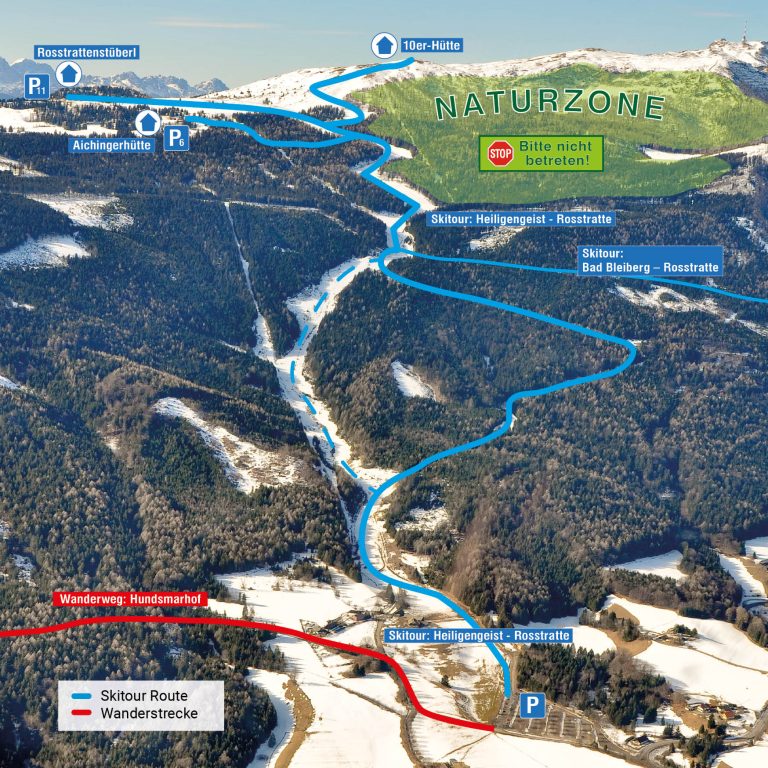Skitouren Dobratsch Heiligengeist Rosstratte